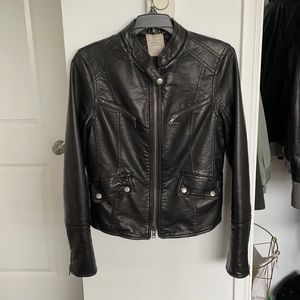 Free People Vegan Leather Jacket